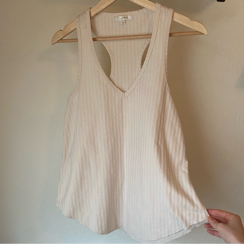 Z Supply Racerback Ribbed Tank Top